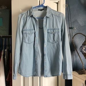 Button up denim shirt